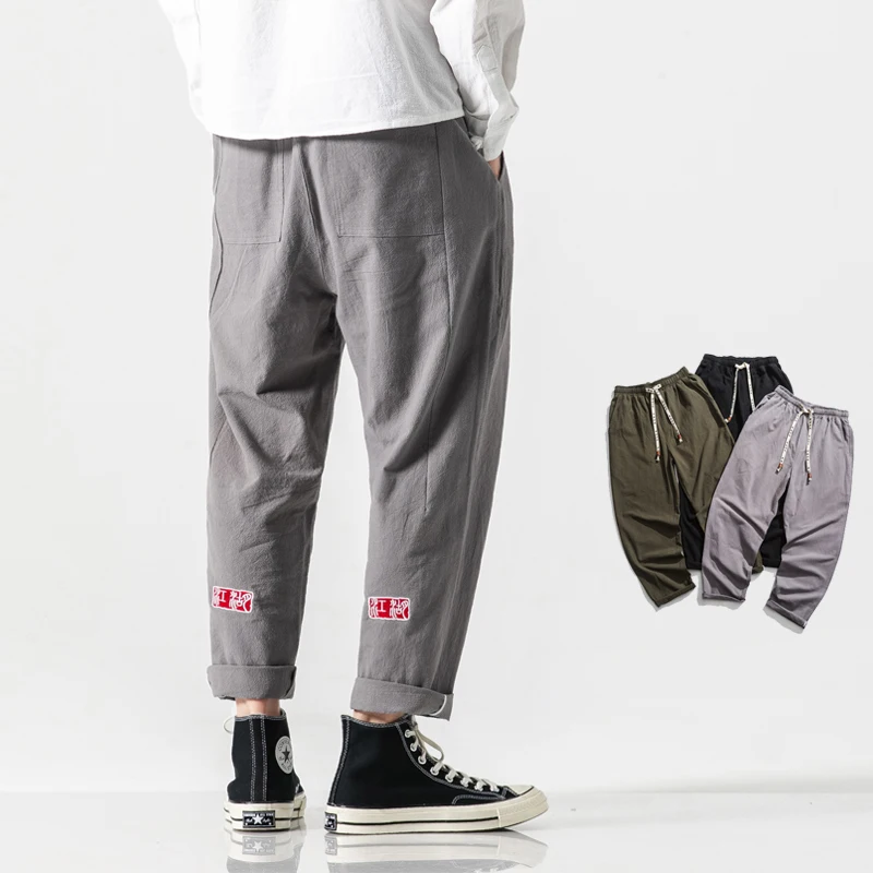 

Harajuku Style Men Cargo Pants 2020 Mens Casual Harem Pants Cotton Male Trousers Streetwear Jogging Pants Casual Large Size 5XL