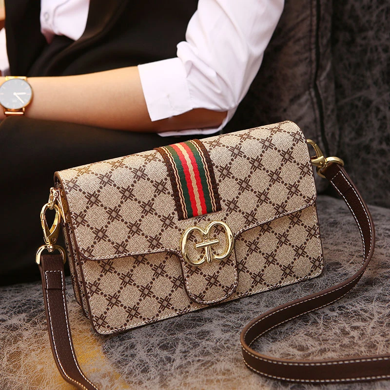 2021 new trendy high quality leather handbags fashion simple and hot selling four seasons chain diagonal shoulder brand bags free global shipping