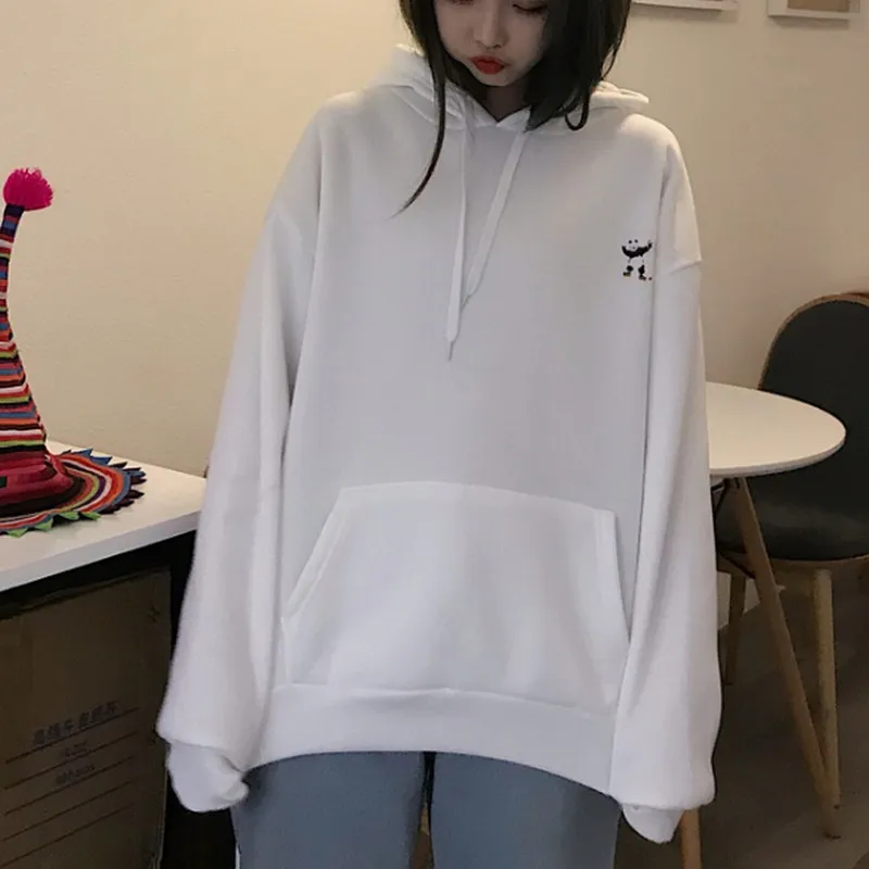 Толстовка с принтом панды Женская толстовка длинным рукавом пуловер капюшоном