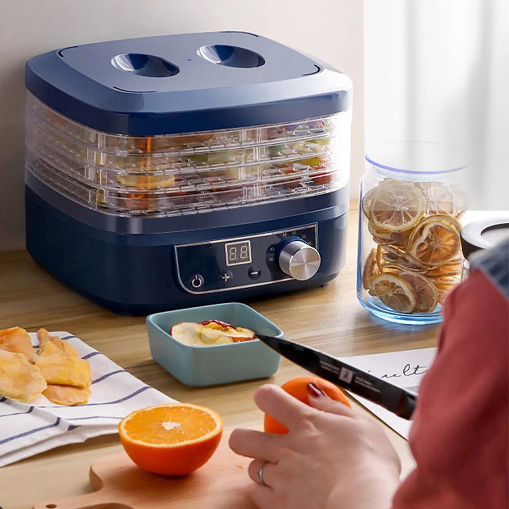 

220V Dried Fruit Vegetables Herb Meat Machine Household MINI Food Dehydrators Pet Meat Dehydrated 5 trays Snacks Air Dryer