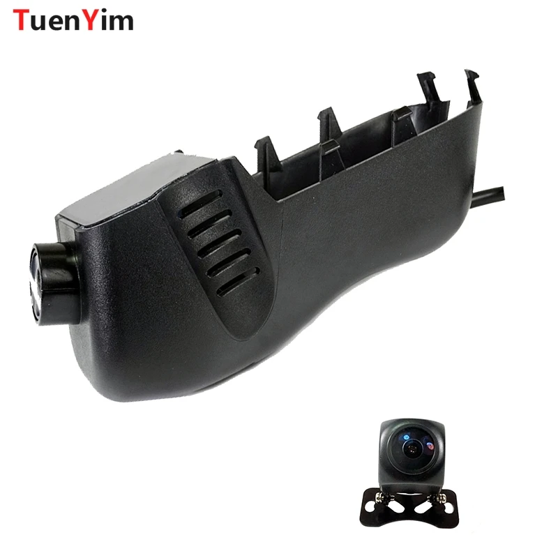 Для Volkswagen touareg 2011 2012 2013 2014 2015 2016 2017 автомобильный wifi видеорегистратор с двумя