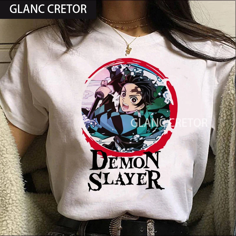 

New Graphic Japanese Anime Tshirt Hip Hop Top Tees Male Funny Cartoon Demon Slayer T Shirt Men Fashion Kimetsu No Yaiba T-shirt