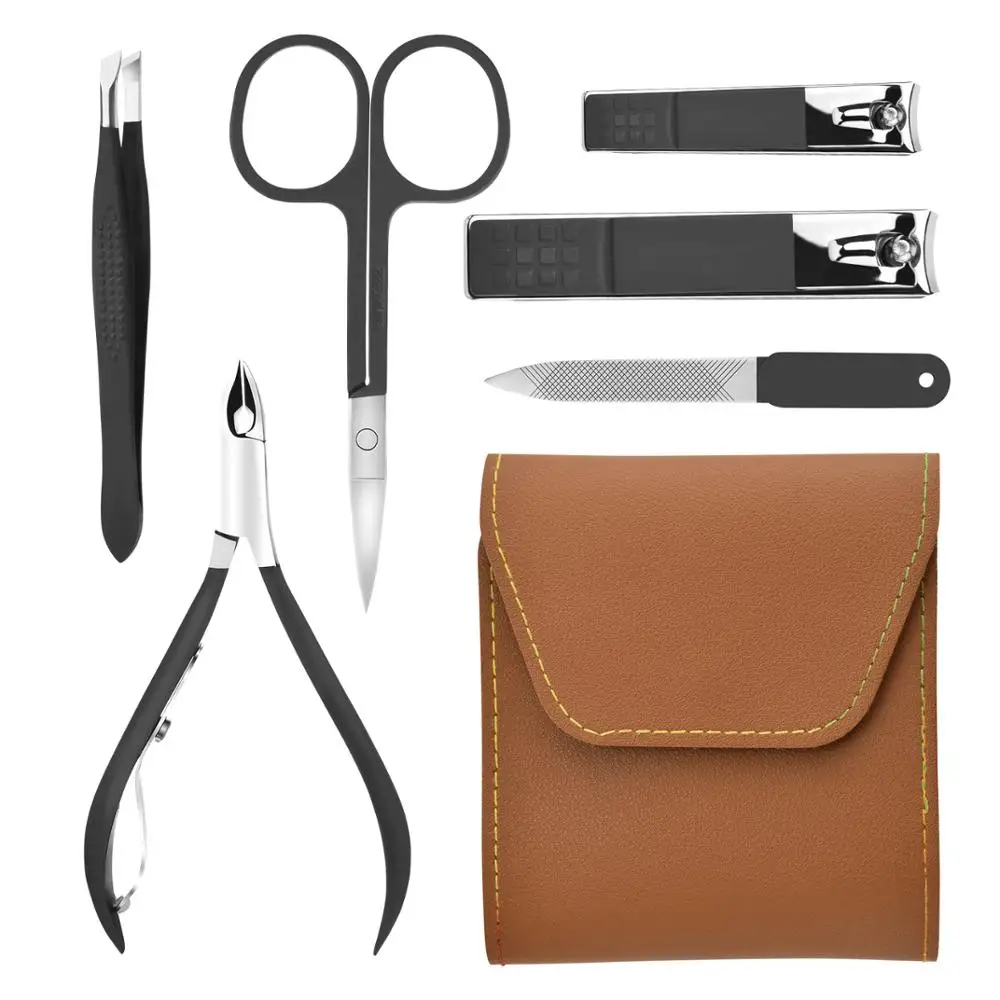 

Набор кусачек для маникюра и педикюра, 6 шт., складные, из нержавеющей стали, профессиональные инструменты для стрижки ногтей