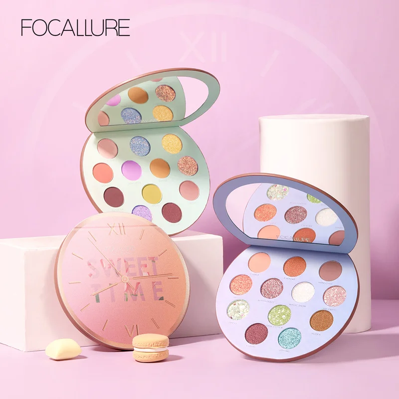 Тени для глаз focallure Палетка водостойкая Myserious Time 12 цветов оттенки палитры Блеск