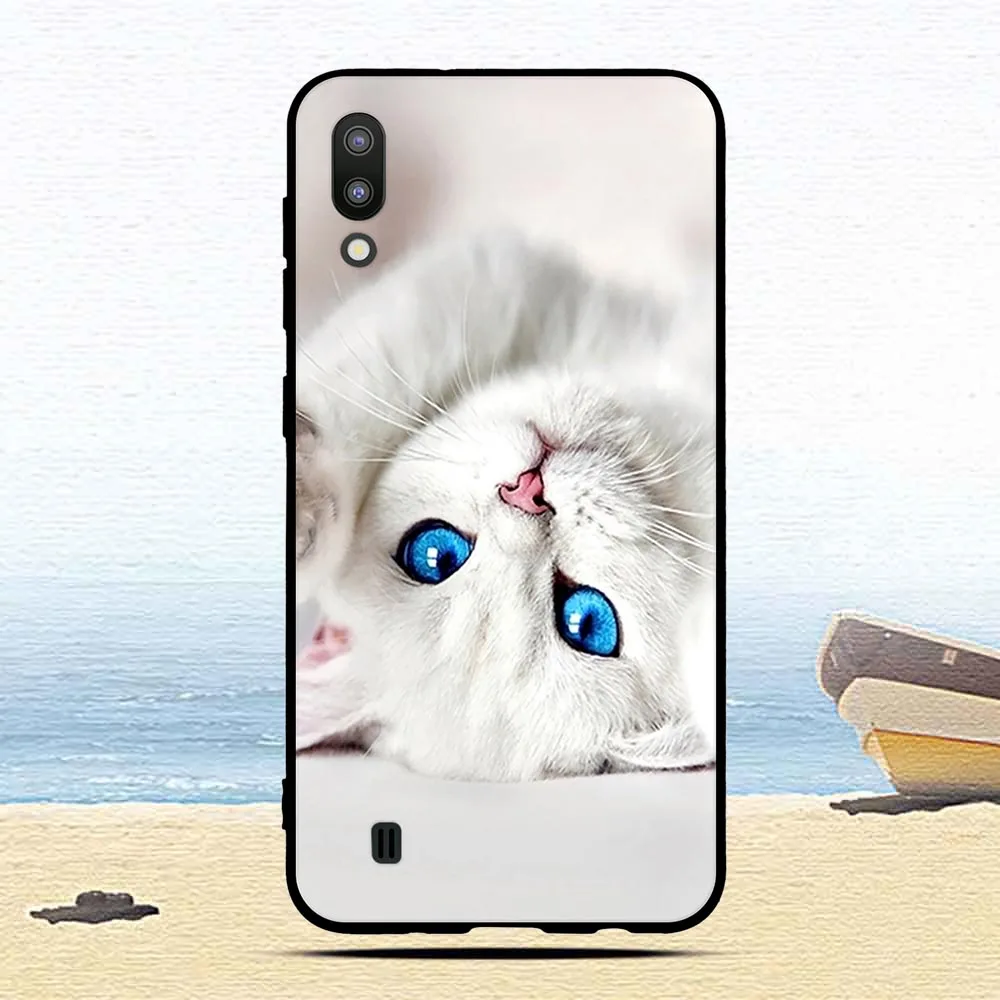 Мягкий чехол из ТПУ для Samsung Galaxy M10 M 10 милые животные с рисунком задняя крышка