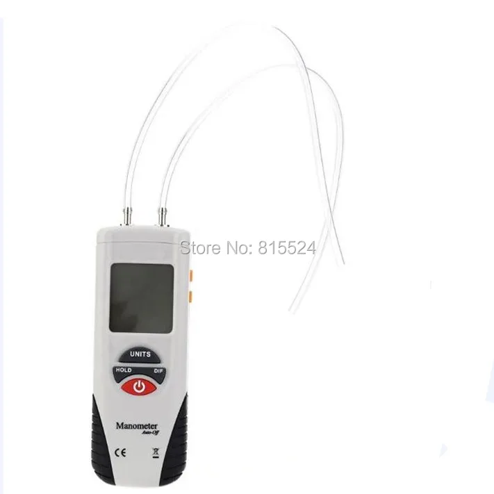 HT-1891 Digital Manometer Air Pressure Meter Differential Gauge Kit 55H2O to +55H2O Data Hold Medidor Presion | Инструменты