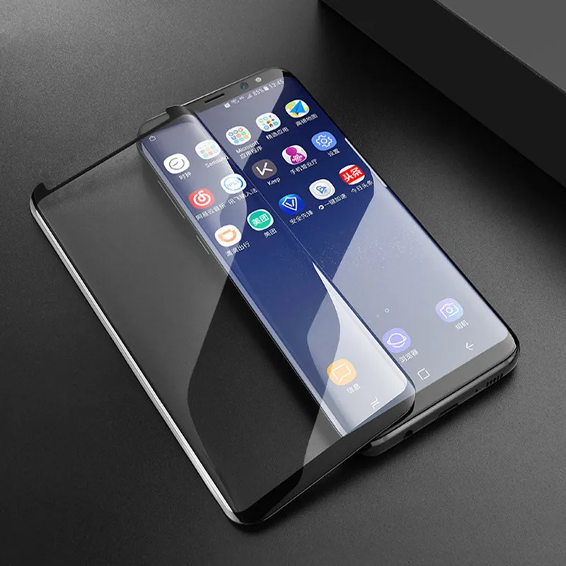 9H 3D полное покрытие клеевое закаленное стекло для SAMSUNG Galaxy Note 8 9 Note9 S8 S9 PLUS Note8