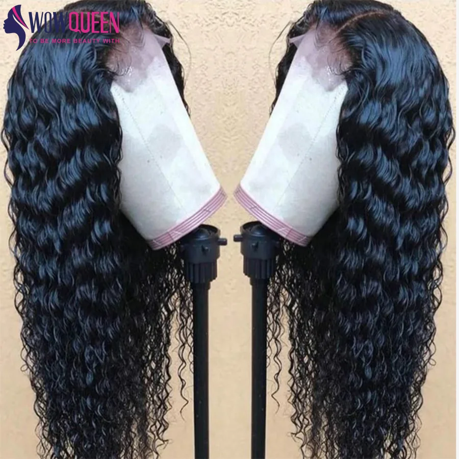 Jual Wowqueen Wig Depan Gelombang Dalam 32 Inci HD 13X6 Wig Rambut Depan Renda Brasil Sebelum Dipetik Wig Rambut Manusia Renda Depan Dengan Rambut Bayi