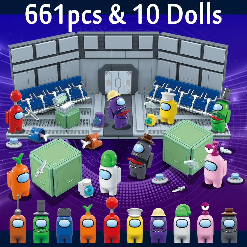 Новинка 661 шт. строительные блоки из серии Космос инопланетянин скелд с 10