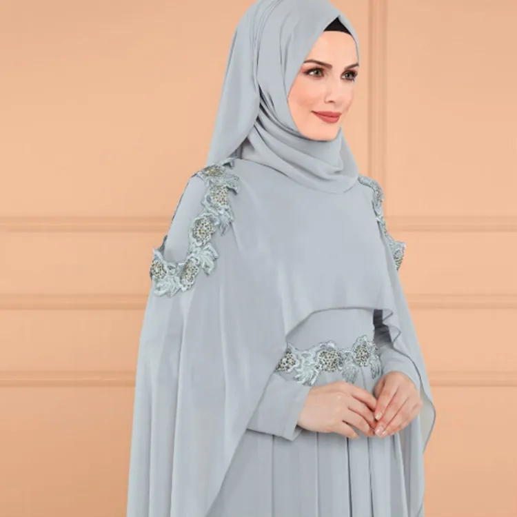 Арабское фольклорное кружевное платье Дубаи на заказ модная накидка с длинным