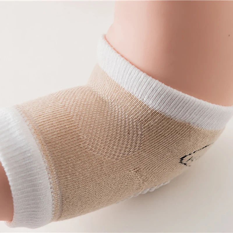 Детские Нескользящие носки для ползания Наколенники малышей Теплые наколенники