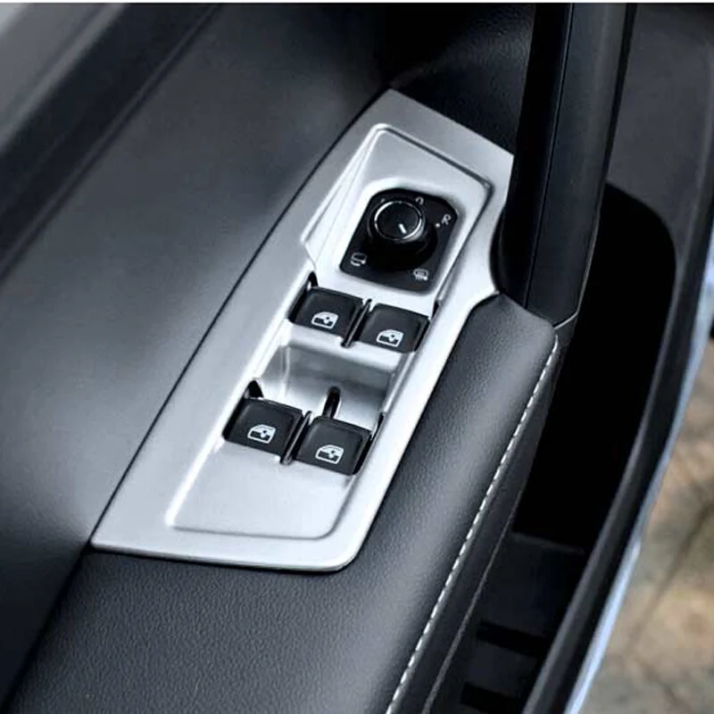 Для Tiguan MK2 2016 2017 2018 ABS Пластик Стикеры двери окна стекло панель подлокотник