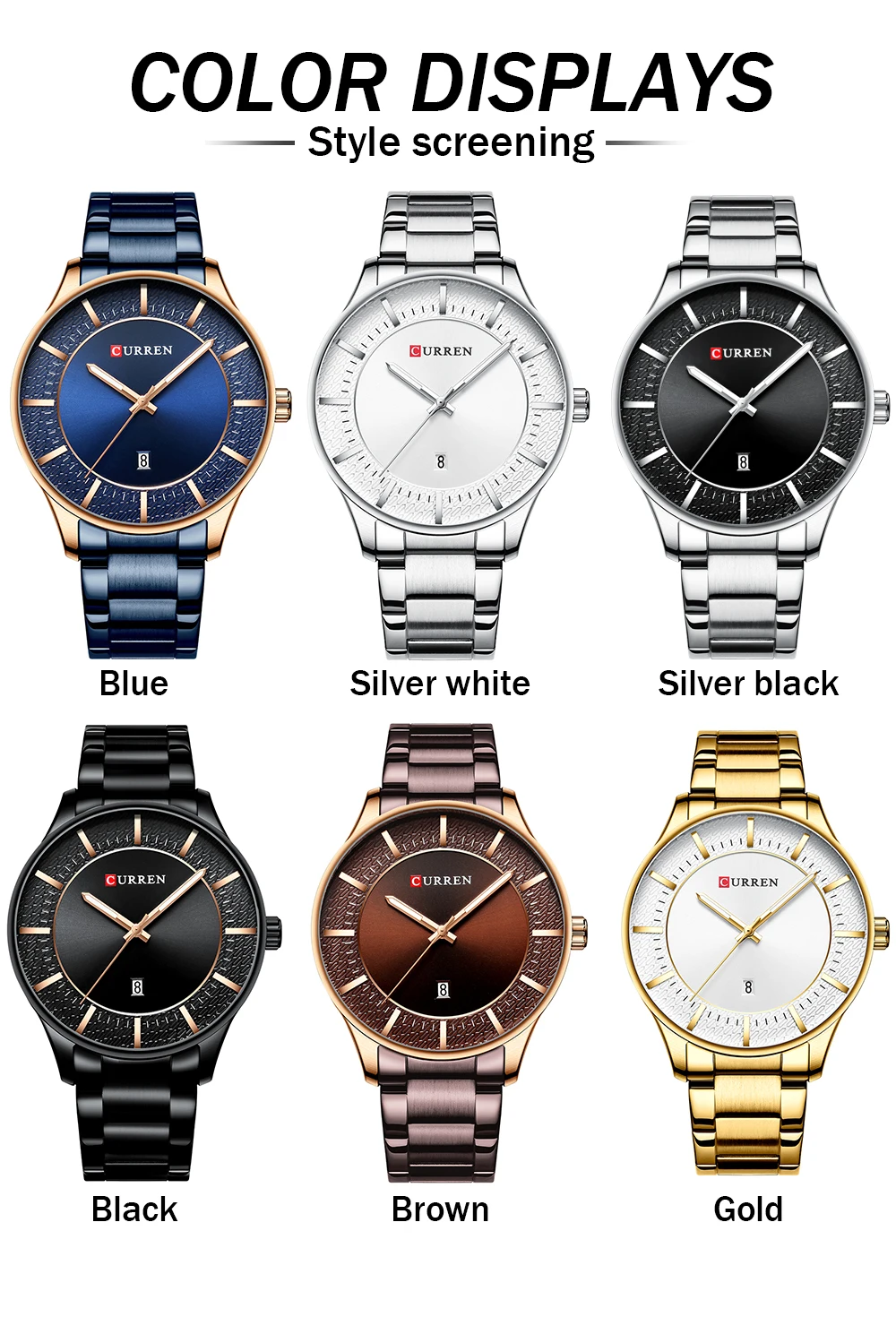 CURREN Relogio Masculino модные мужские часы браслет для мужчин наручные часы Мужские кварцевые наручные часы с датой повседневные бизнес подарок