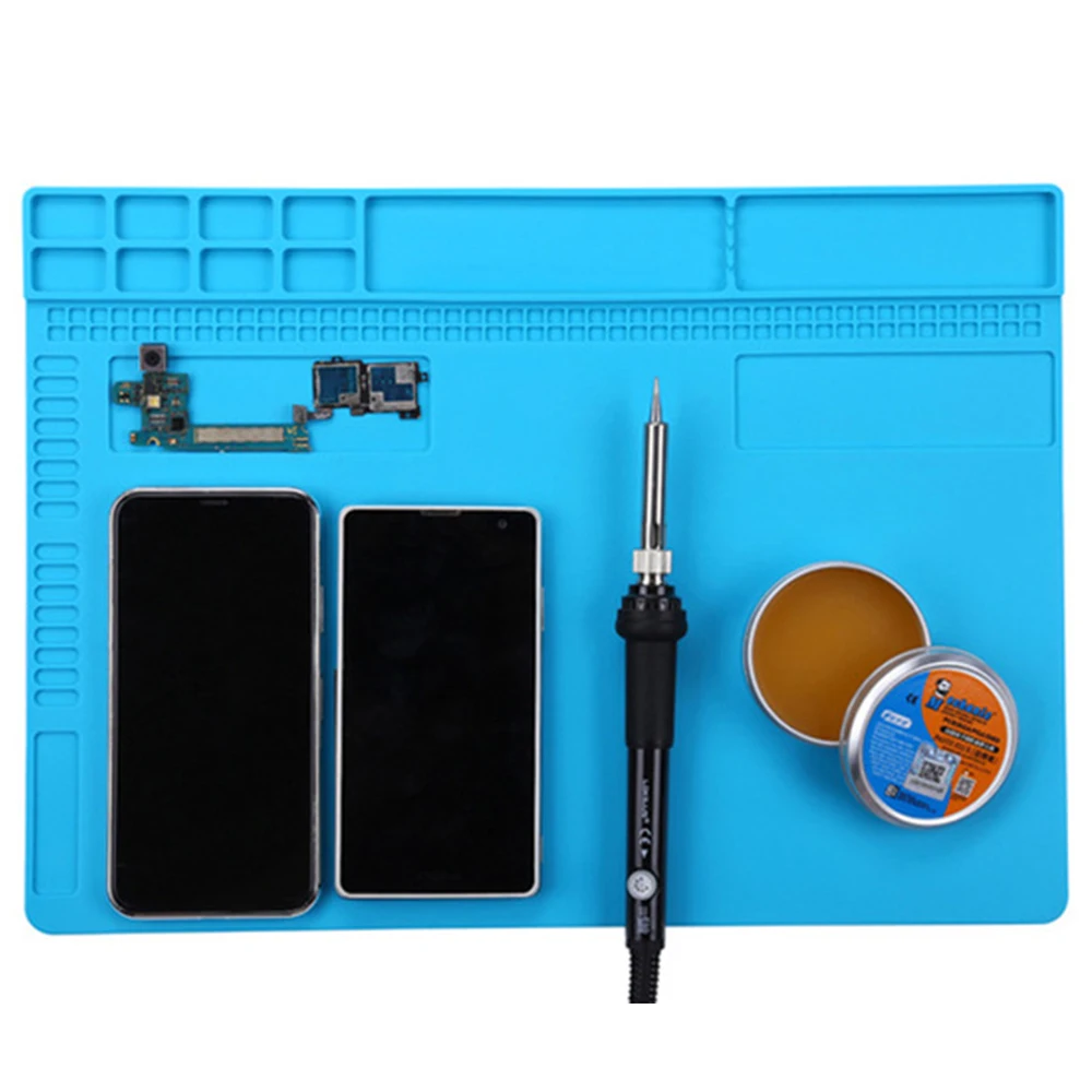 Термостойкий изоляционный мягкий силиконовый рабочий коврик настольная