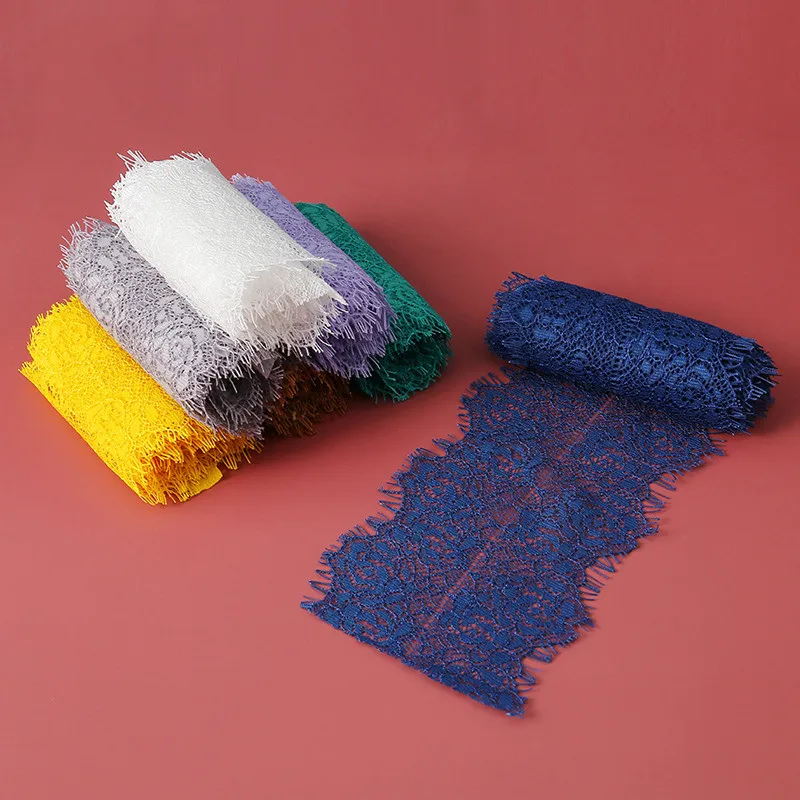 8 см широкие цветные ресницы кружевная ткань аксессуары материалы для одежды