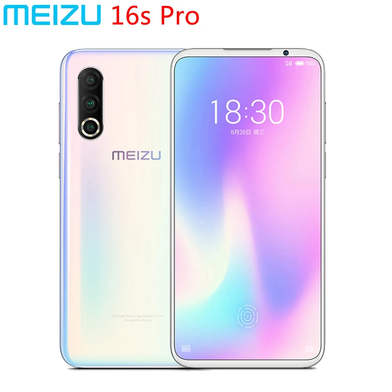 Оригинальный Meizu 16S Pro VOLTE 4G LTE 128G Snapdragon 855 Plus Восьмиядерный задний 48MP 6 2 &quotFHD + NFC