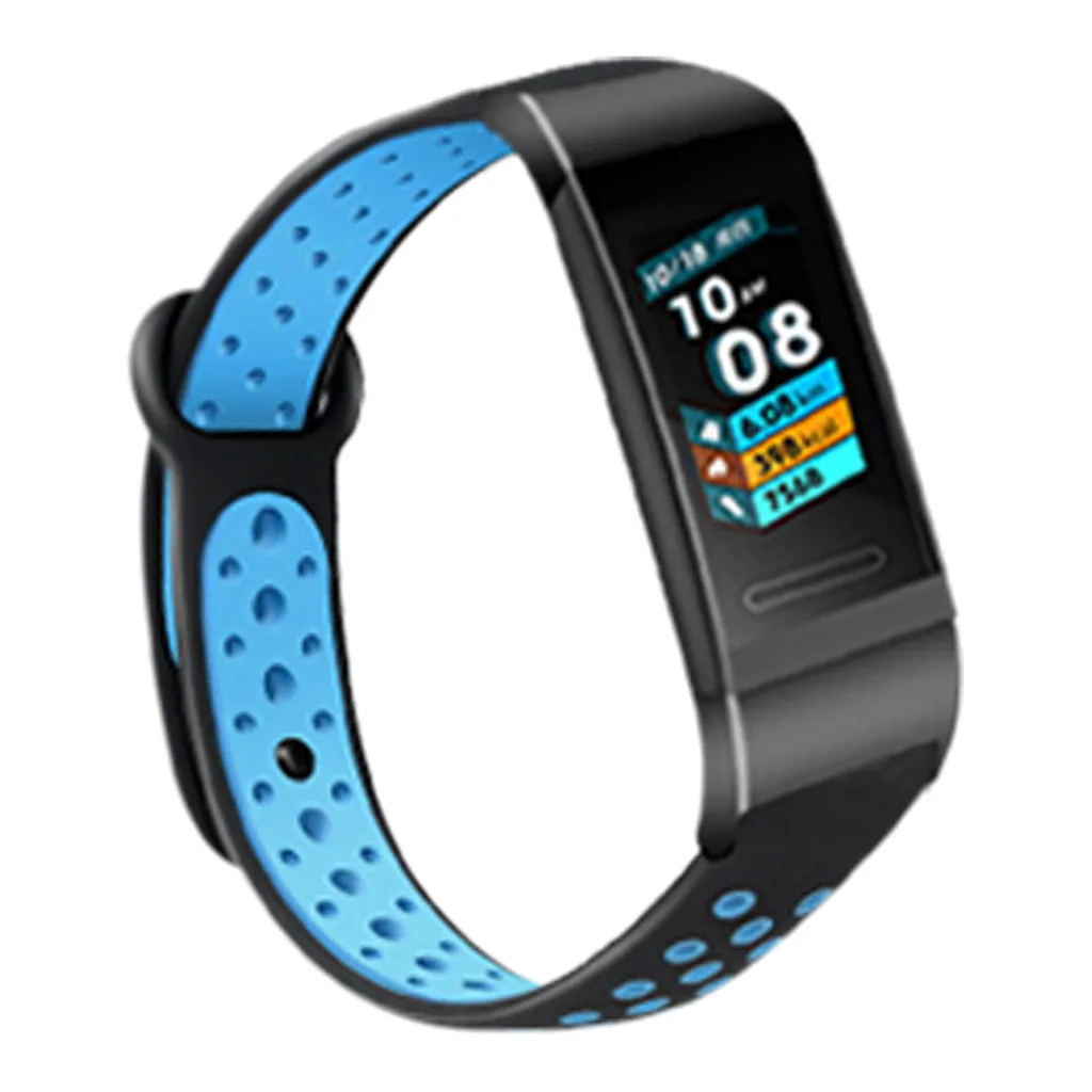 Спортивный силиконовый ремешок с черным разъемом для смарт-часов Huawei 3/3PRO