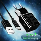 Зарядное устройство USB для быстрой зарядки, 5 В, 3 А, зарядное устройство для путешествий, настенный адаптер, зарядное устройство для Samsung A51, S5, S7, Huawei, Xiaomi, быстрая зарядка