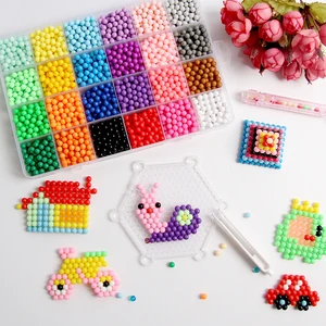 Бусины для самостоятельной сборки, волшебные бусины, животные, 3D Пазлы для ручной работы, детские развивающие бусины, игрушки для детей, пополнение заклинаний, 6000 шт.