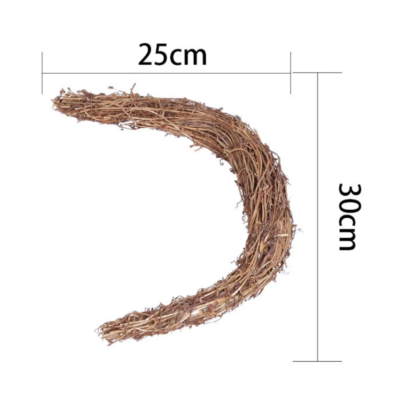 

Behogar Easter Garland Rattan Artificial Dried Flower Frame Garland Floral Wreaths DIY Material for Easter Wedding Decoration