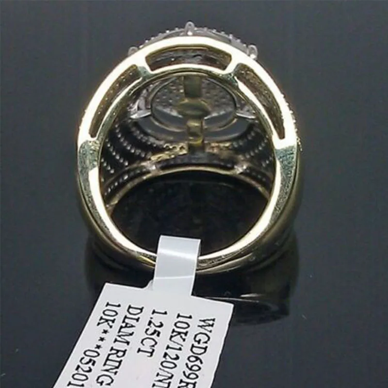 Женское кольцо с покрытием из 18-каратного золота прозрачные круглые кольца