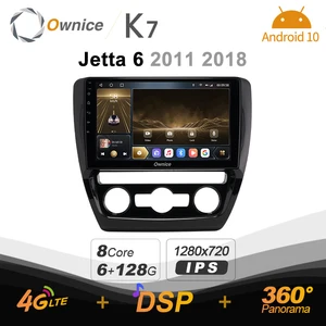 ownice k7 6g128g ownice android 10 0 car radio for volkswagen jetta 6 2011 2018 gps 2din 4g lte 5g wifi autoradio 360 spdif free global shipping