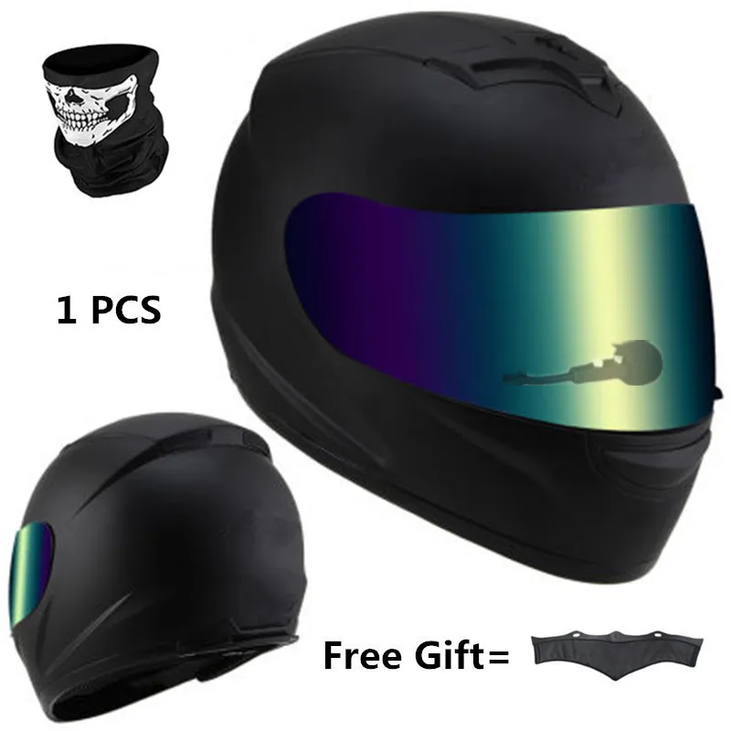 Motorcycle Bluetooth-compatible Helmet  Headgear Casco Dot Helmet Racing Bluetooth Helmets Abs Material With Neckerchief