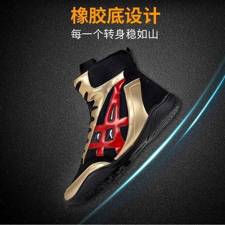hot unisex boxing sneakers high top men women professional wrestling shoes luxury brand designer big boy sneakers boxing boots free global shipping