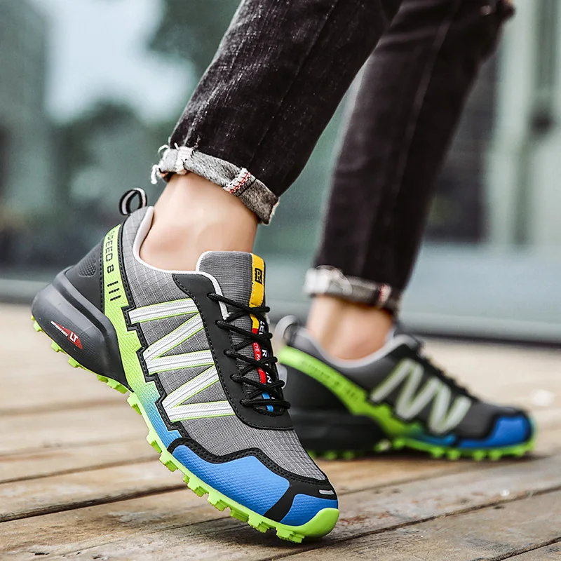 

Men Hiking Shoes Waterproof Outdoor trail trekking Shoes Breathable Tactical Combat Army Boots Desert Training Sneakers big size