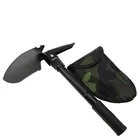 Бесплатная доставка, многофункциональная Складная лопата для кемпинга, оснащенная портативным камуфляжным покрытием