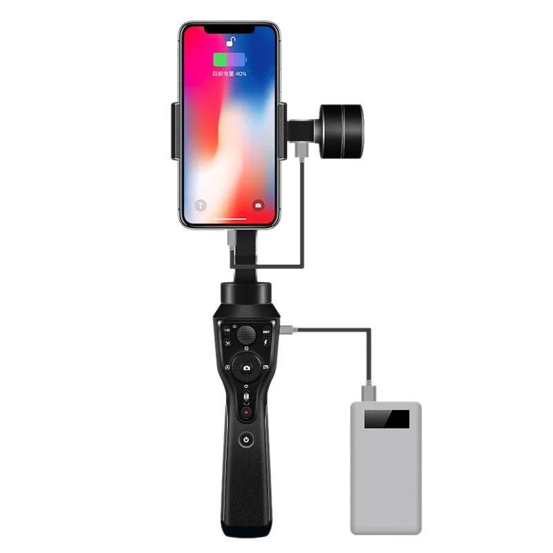 

Smart1-Axis Handheld Gimbal Stabilizer YouTube Video Vlog Tripod for iPhone 11 Pro Android Smartphone Samsung Galaxy