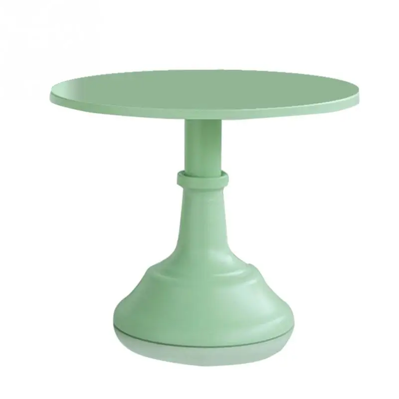 Eco-Friendly Metal Iron Cake Stand Tool Cake Plate Turntable Rotating Anti-skid Round Decorating Tableware For Wedding Cake