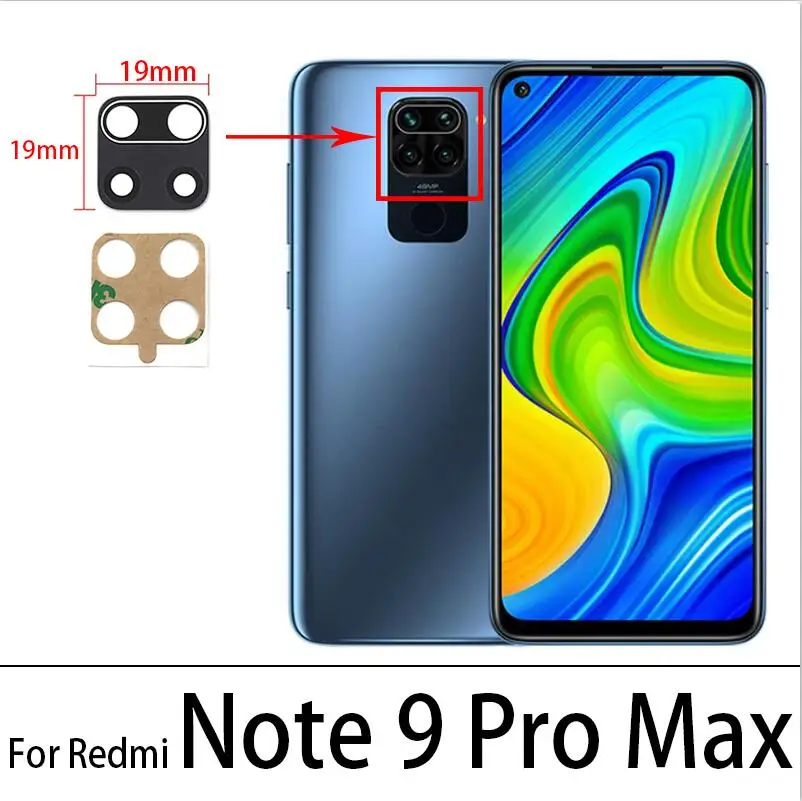 Для Xiaomi Redmi Note 8T 9S 9 7 6 5 5A 6A Pro Plus S2 Mi 10T Lite задняя камера стеклянная крышка объектива