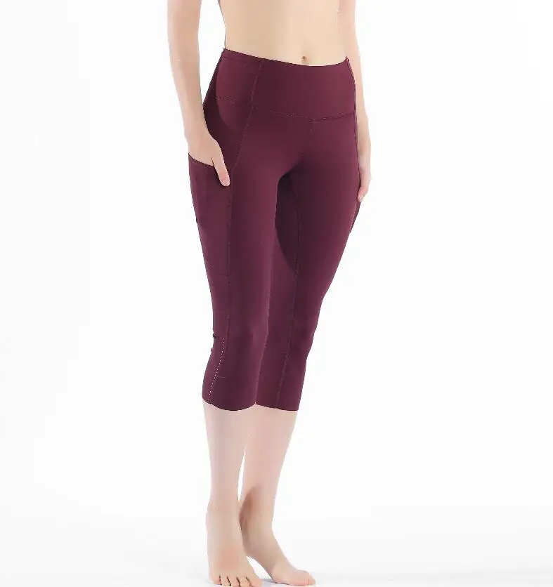 2020 спортивные Леггинсы для тренажерного зала суперкачественные тканевые черные