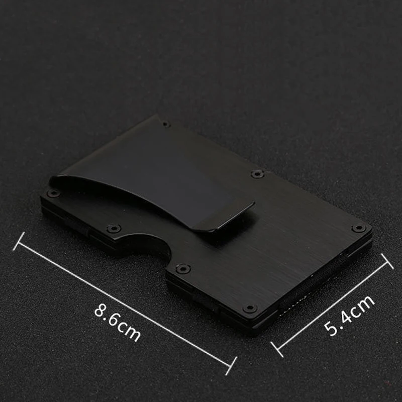 

RFID Wallet Credit ID Card Holder Antitheft Stainless Steel Wallet Carbon Fiber Automatic Pop Up Tactical Tools