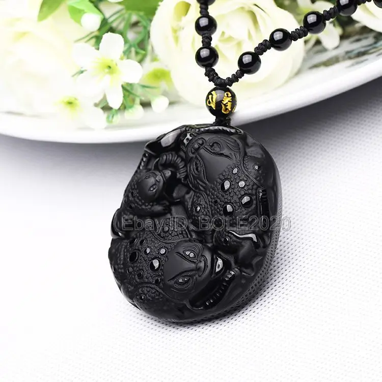 Бесплатная доставка 100% натуральный черный обсидиан ручной резной большой PiXiu Lucky