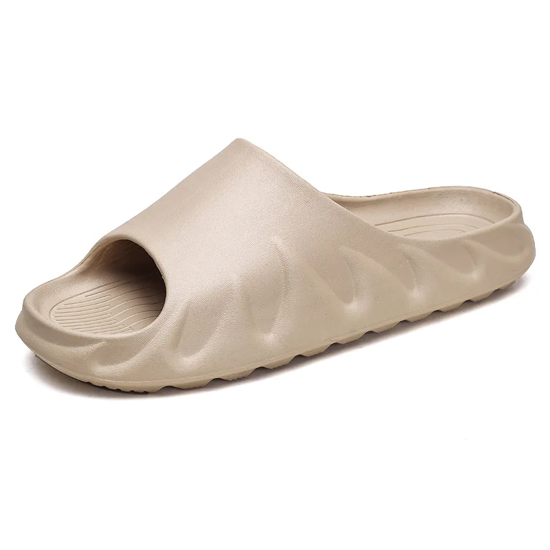 

Men Thick Platform Slippers Summer Beach Eva Soft Sole Slide Slippers Leisure Men Indoor Bathroom Anti-slip Shoes