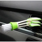 Щетки для очистки автомобиля, инструмент для очистки интерьера воздуха, 2 в 1, аксессуары для автомобиля