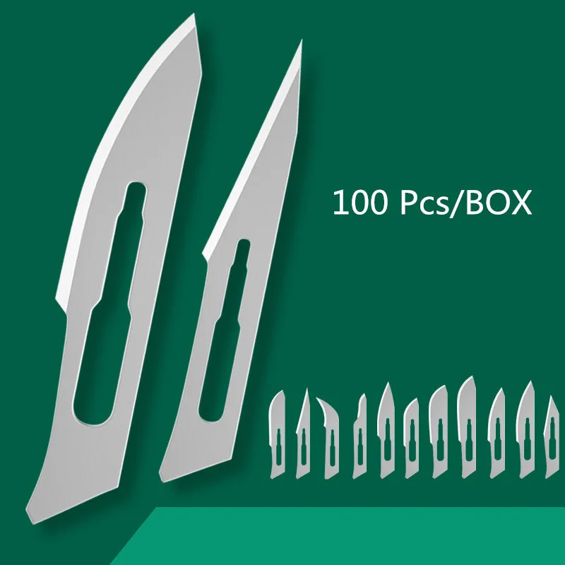Стоматологические Скальпели лезвия из углеродистой стали 100 шт. - купить по