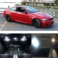 led interior car lights for bmw e92 m3 room dome map reading foot door lamp error free 12pc