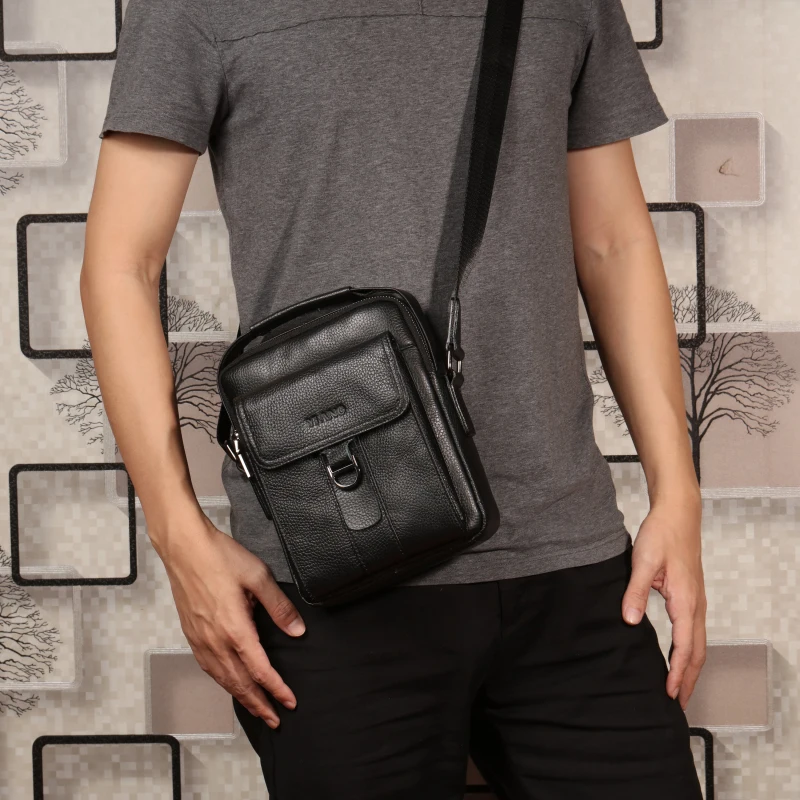 Мужской мессенджер из натуральной кожи брендовый винтажный дорожный саквояж на