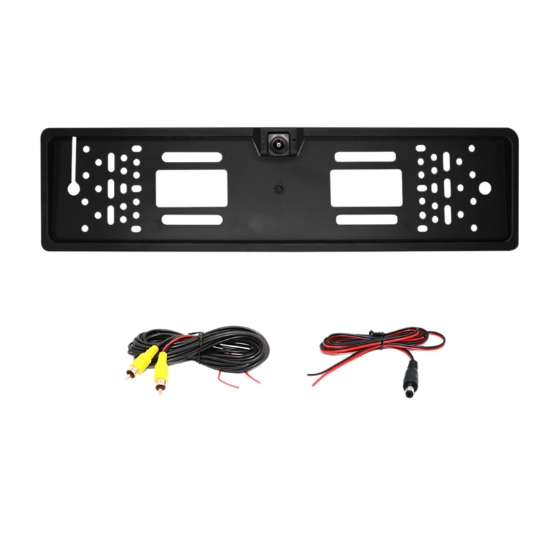 

Fisheye Lens Wireless EU Car License Plate Frame CCD Dynamic Trajectory Rear View Camera Night Vision Reverse Camera