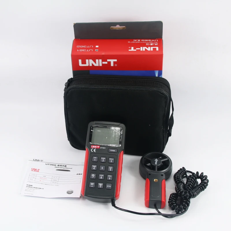 UNI T блок UT361/UT362 Анемометр цифровой ветер Скорость Счетчик тахометра анемоскоп