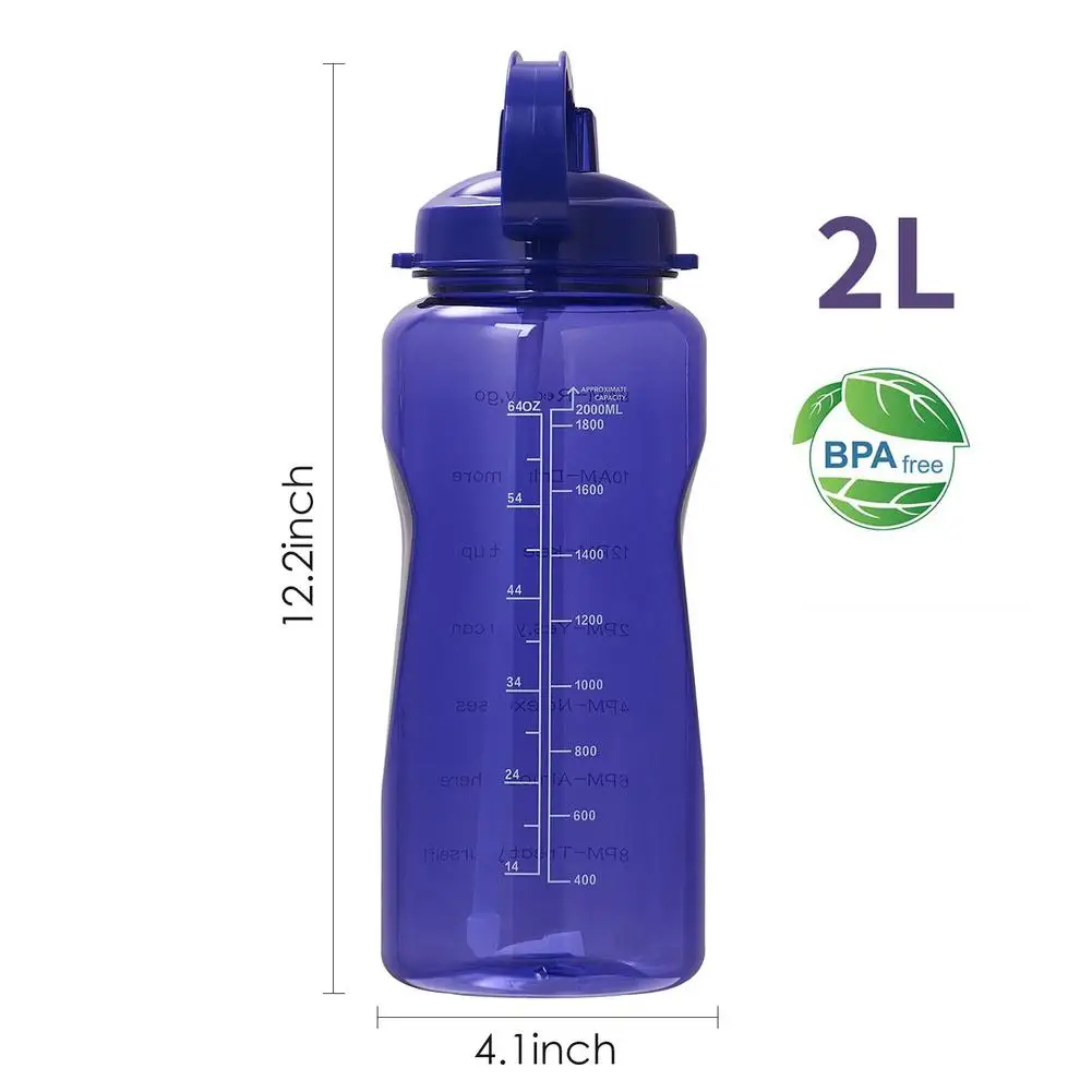 

Sports Bottle 2L Large-capacity Portable Water Cup Soft Flask Hydroflask Cantimplora Cantimplora Aonijie Soft Flask