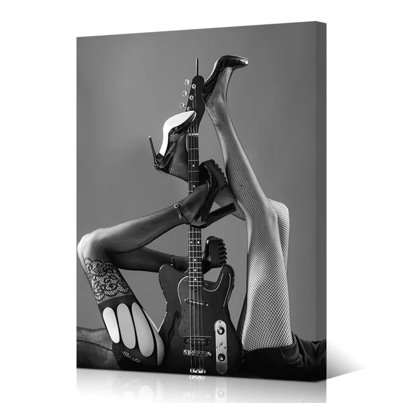 Визуальный художественный Декор черно белый сексуальный настенный декор