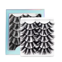 5 pairs 3d eyelashes handmade natural long faux mink lashes high quality 25mm eyelashes extensions maquiagem makeup false lashes