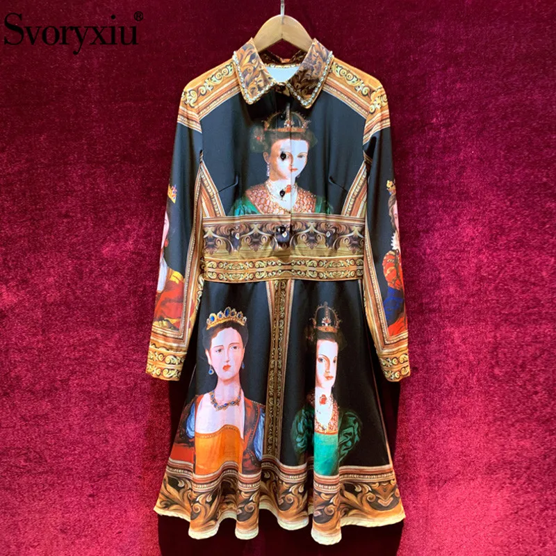 Женское платье с длинным рукавом Svoryxiu разноцветное вечерние тное вечернее