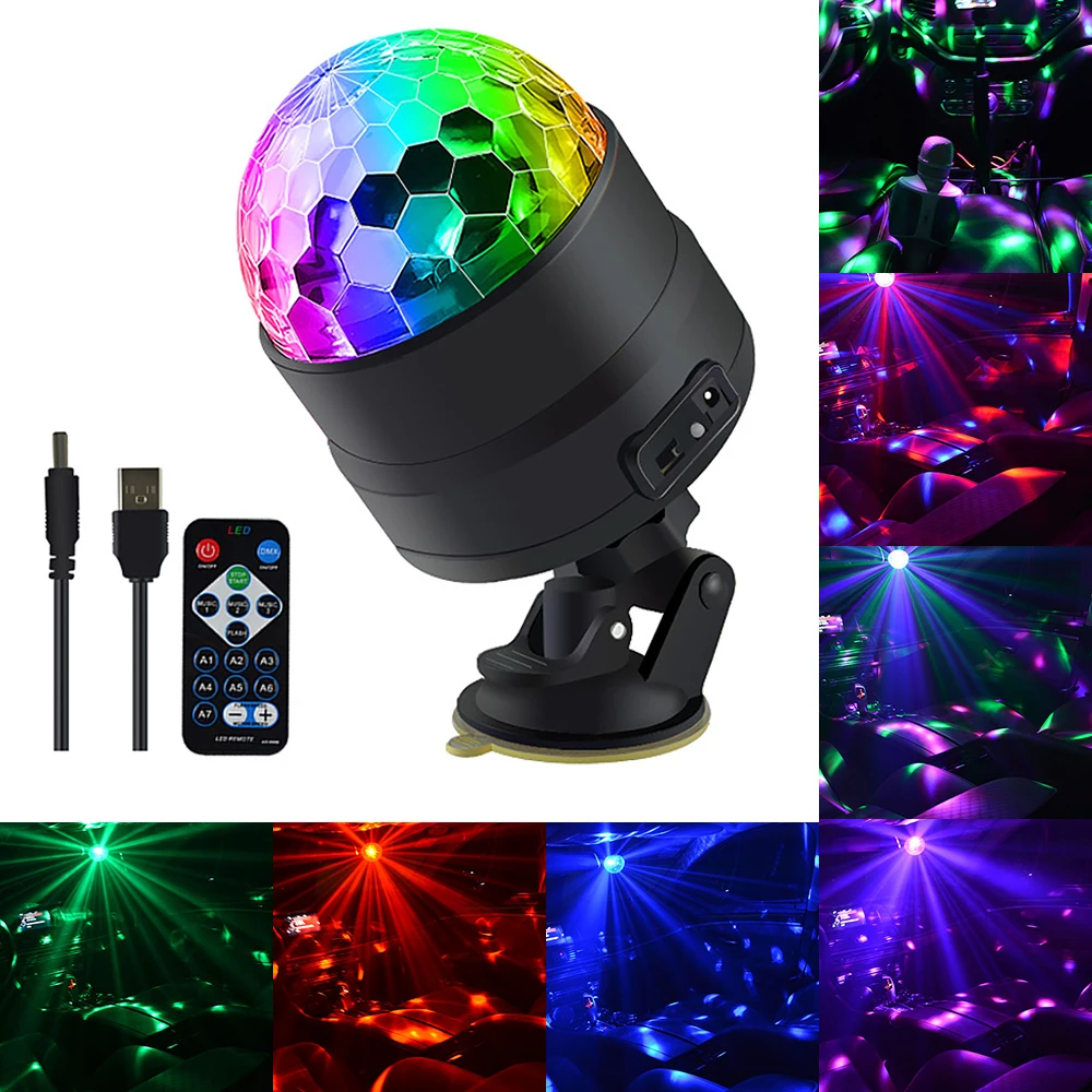 Светодиодный сценический звуковая активация диско вечерние Magic многоцветные