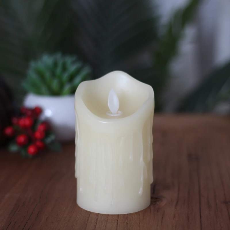 Светодиодный светильник для свечей электронный настоящий беспламенный со