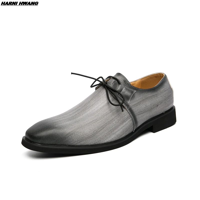

2021 new fashion large size 38-48 men's leather shoes autumn style casual Korean men's shoes four seasons shoes formal shoes